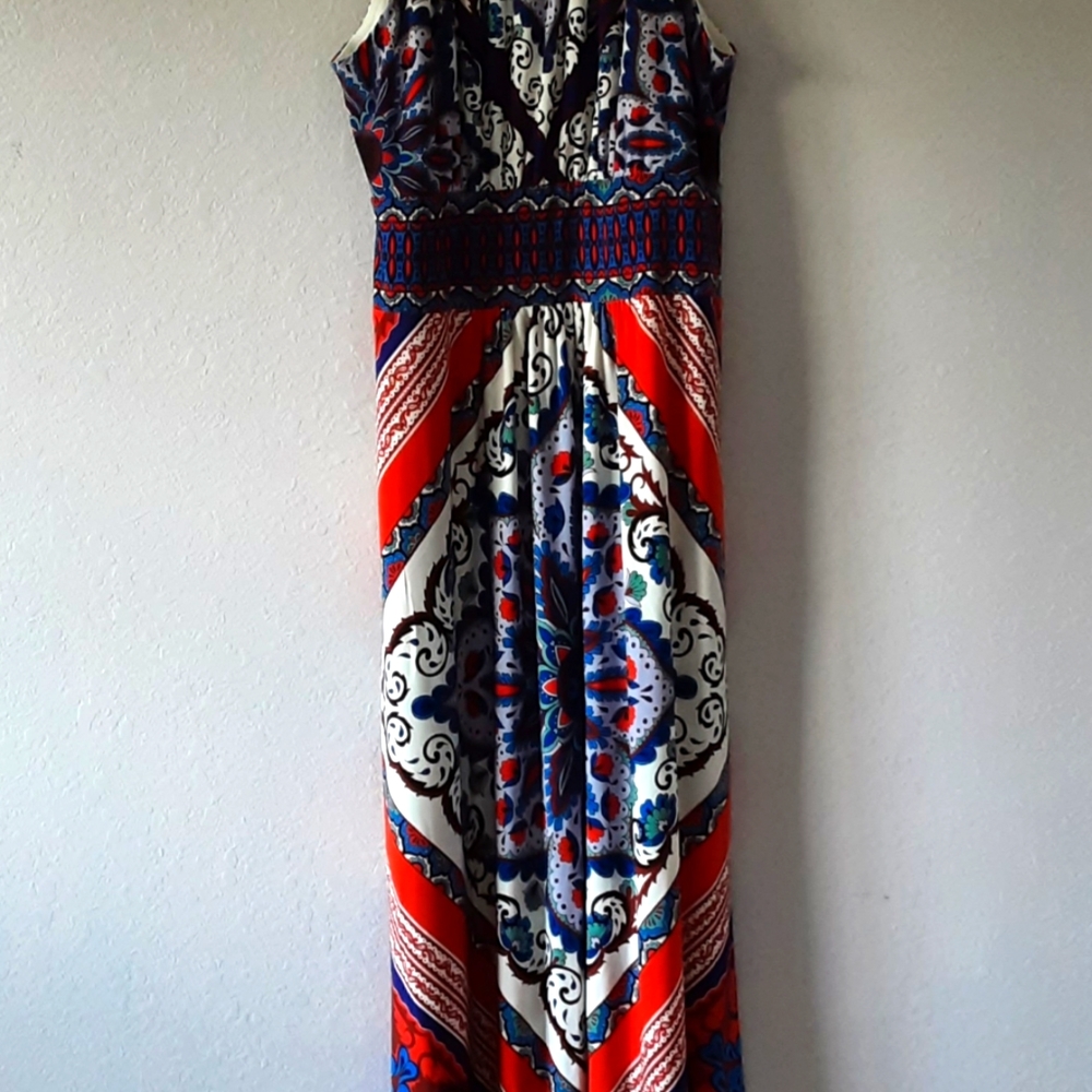 Chico's Size 2 Halter Maxi Dress